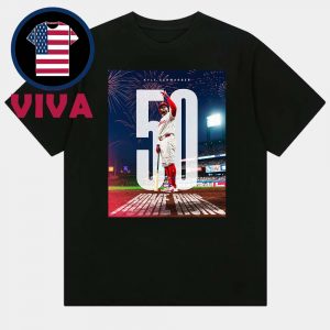 Kyle Schwarber 50 Home Runs MLB 2025 Schwarboms Unisex T-Shirt