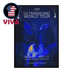 Lorde Moody Center 2025 Austin TX September 17th Home Decor Poster Canvas