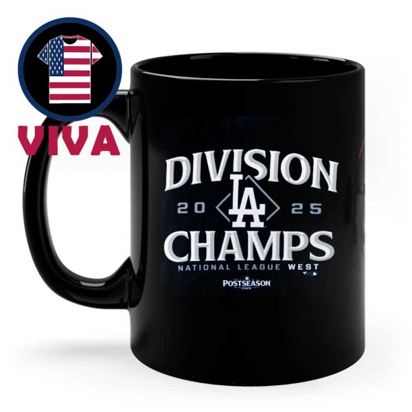 Los Angeles Dodgers NL West Champions 2025 MLB Ceramic Mug Cup