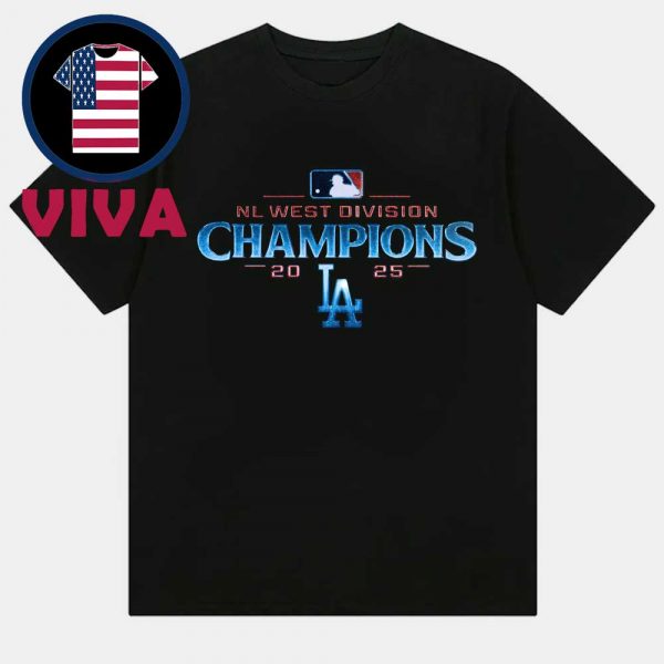 Los Angeles Dodgers NL West Champions MLB 2025 Unisex T-Shirt