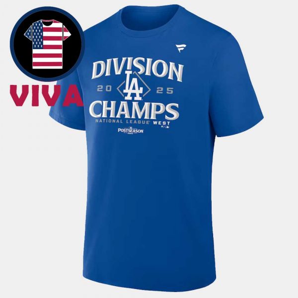 Los Angeles Dodgers NL West Division Champions 2025 Unisex T-Shirt