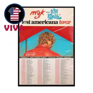 MGK Machine Gun Kelly Lost Americana World Tour Dates 2025 2026 Home Decor Poster Canvas