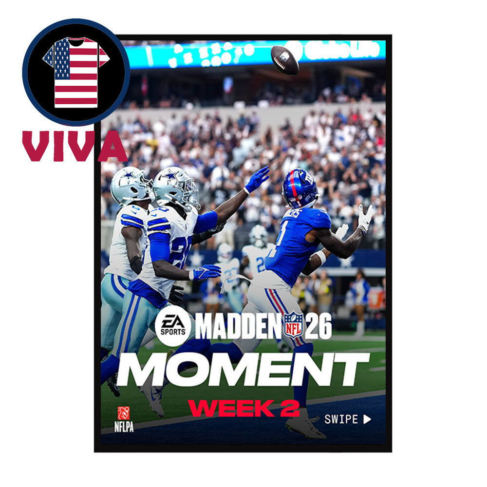 Malik Nabers Catch 29 Yard TD New York Giants vs Dallas Cowboys NFL 2025 Best Moment Week 2 Home Decor Poster Canvas Malik Nabers Catch 29 Yard TD New York Giants vs Dallas Cowboys NFL 2025 Best Moment Week 2 Home Decor Poster Canvas