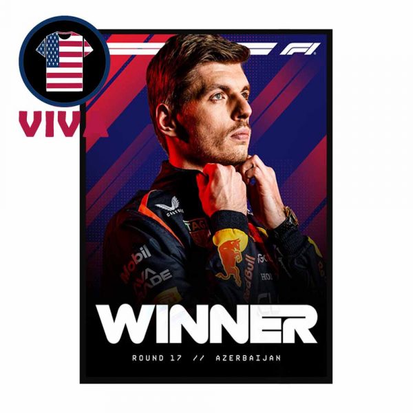 Max Verstappen Wins Azerbaijan Grand Prix 2025 Home Decor Poster Canvas