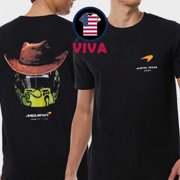 McLaren F1 Team Austin Texas 2025 Cowboy Two Sided T-Shirt