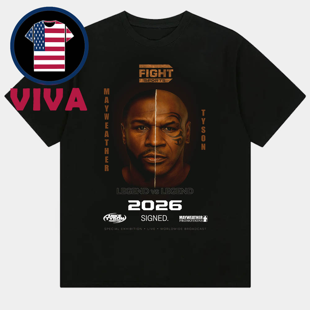 Mike Tyson vs Mayweather 2026 Legend vs Legend Unisex T-Shirt Mike Tyson vs Mayweather 2026 Legend vs Legend Unisex T-Shirt