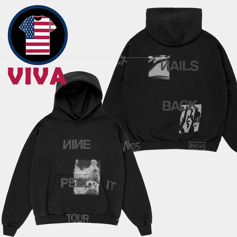 Nine Inch Nails Peel It Back Tonal All Over Print Hoodie Nine Inch Nails Peel It Back Tonal All Over Print Hoodie