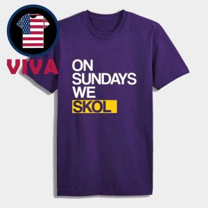 On Sundays We SKOL JJ McCarthy Minnesota Vikings Wear Unisex T-Shirt