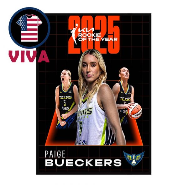 Paige Bueckers Rookie Of The Year WNBA 2025 Home Decor Poster Canvas