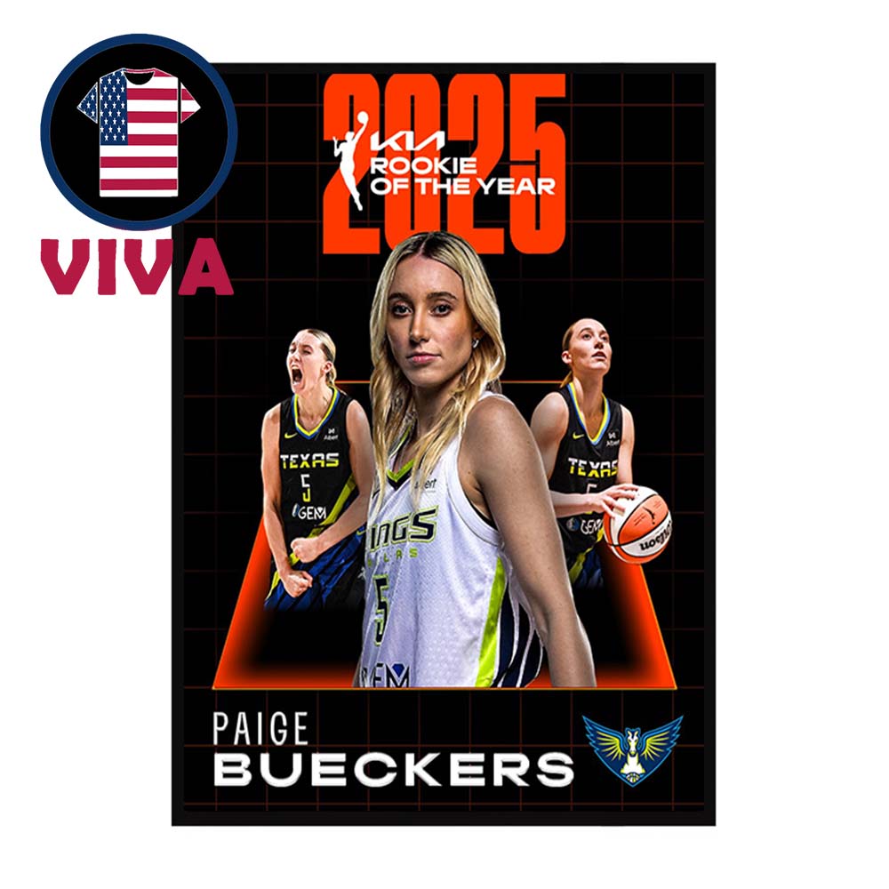 Paige Bueckers Rookie Of The Year WNBA 2025 Home Decor Poster Canvas Paige Bueckers Rookie Of The Year WNBA 2025 Home Decor Poster Canvas
