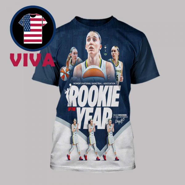 Paige Bueckers The Rookie Of The Year 2025 WNBA All Over Print T-Shirt