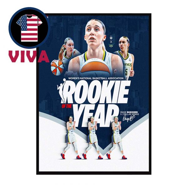 Paige Bueckers The Rookie Of The Year 2025 WNBA Home Decor Poster Canvas