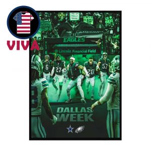 Philadelphia Eagles vs Dallas Cowboys NFL 2025 Lincoln Financial Field Home Decor Poster Canvas