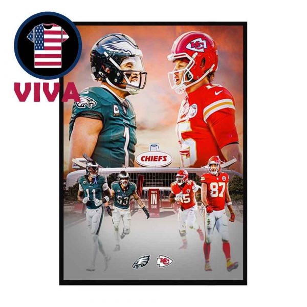 Philadelphia Eagles vs Kansas City Chiefs NFL 2025 Sunday September 15th Home Decor Poster Canvas
