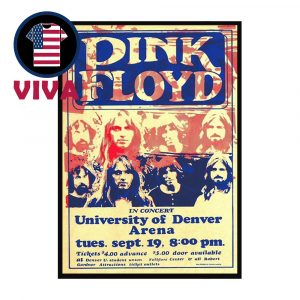 Pink Floyd University Of Denver Arena 2025 September 19th Home Decor Poster Canvas