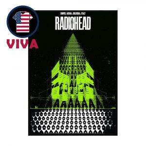 Radiohead Bologna 2025 Tour Unipol Arena Italy November 4 5 7 8 Home Decor Poster Canvas