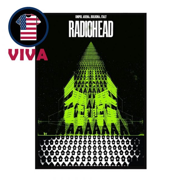 Radiohead Bologna 2025 Tour Unipol Arena Italy November 4 5 7 8 Home Decor Poster Canvas