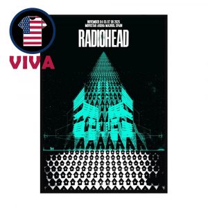 Radiohead Madrid 2025 Tour Movistar Arena Spain November 4 5 7 8 Home Decor Poster Canvas