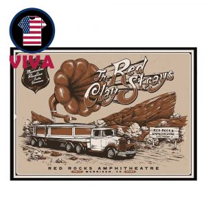 Red Clay Strays Red Rocks Amphitheatre 2025 Morrison Co September 14th Home Decor Poster Canvas