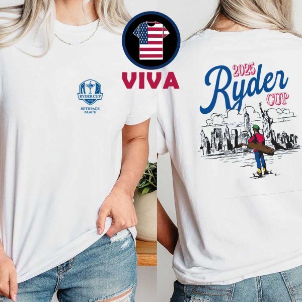 Ryder Cup New York 2025 Bethpage Black Two Sided T-Shirt