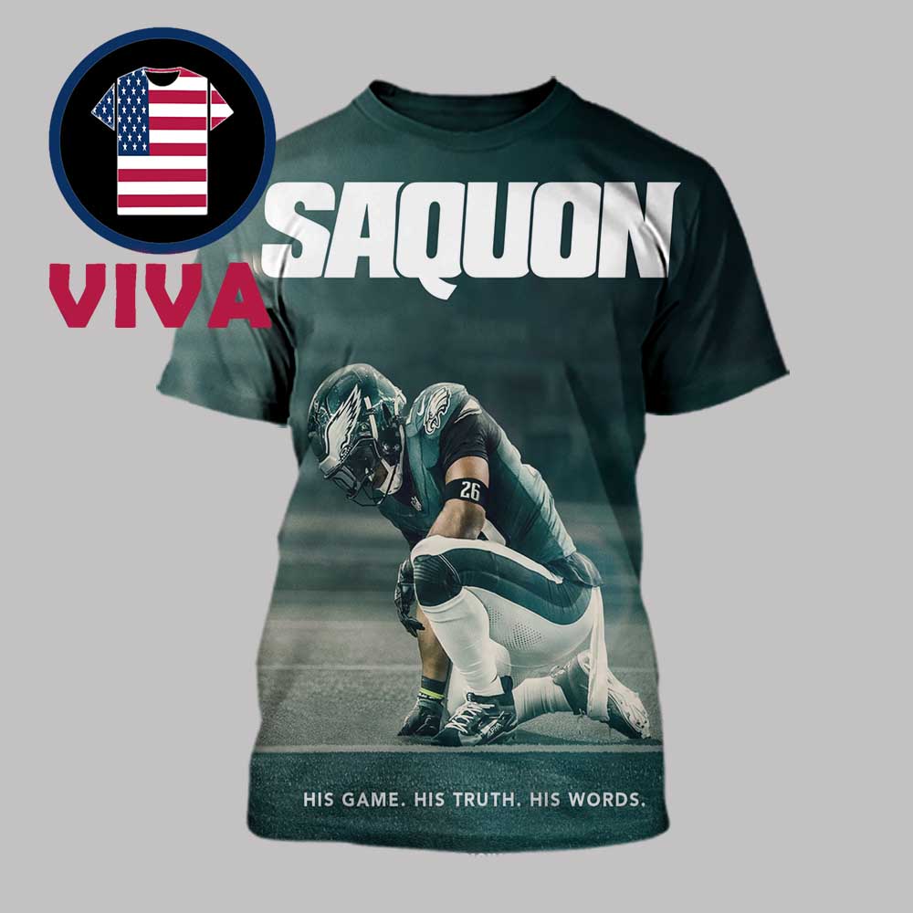 Saquon Barkley Documentary His Game His Truth His Words 2025 All Over Print T-Shirt Saquon Barkley Documentary His Game His Truth His Words 2025 All Over Print T-Shirt