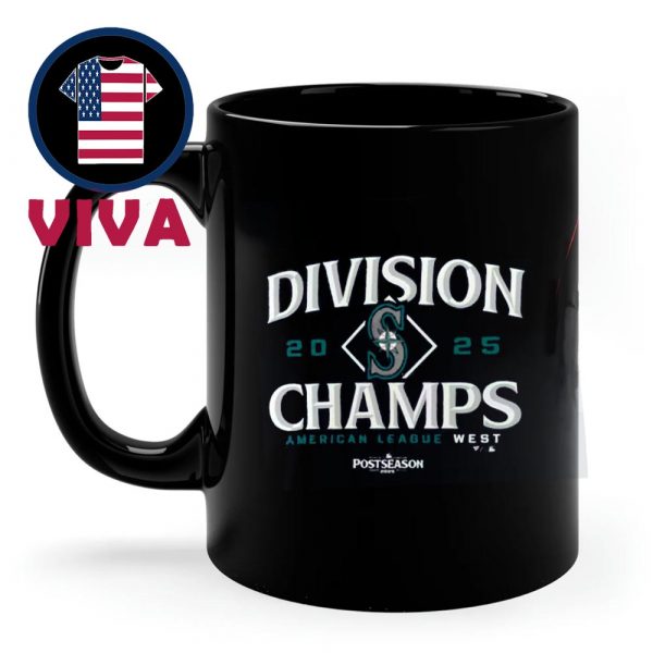 Seattle Mariners 2025 AL West Division Champions Ceramic Mug Cup
