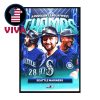 Seattle Mariners AL American League West Champions 2025 MLB First Time Since 2001 Home Decor Poster Canvas