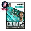 Seattle Mariners AL West Champions 2025 MLB Post Season Home Decor Poster Canvas