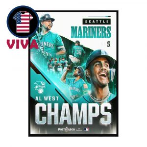 Seattle Mariners AL West Champions 2025 MLB Post Season Home Decor Poster Canvas
