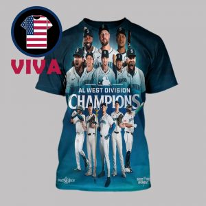 Seattle Mariners AL West Champions 2025 MLB Seize The Moment All Over Print T-Shirt Seattle Mariners AL West Champions 2025 MLB Seize The Moment All Over Print T-Shirt