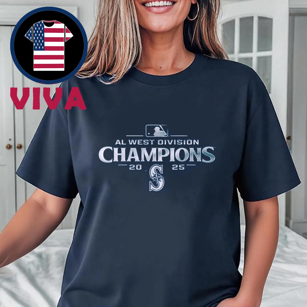 Seattle Mariners AL West Division Champions 2025 MLB Unisex T-Shirt Seattle Mariners AL West Division Champions 2025 MLB Unisex T-Shirt