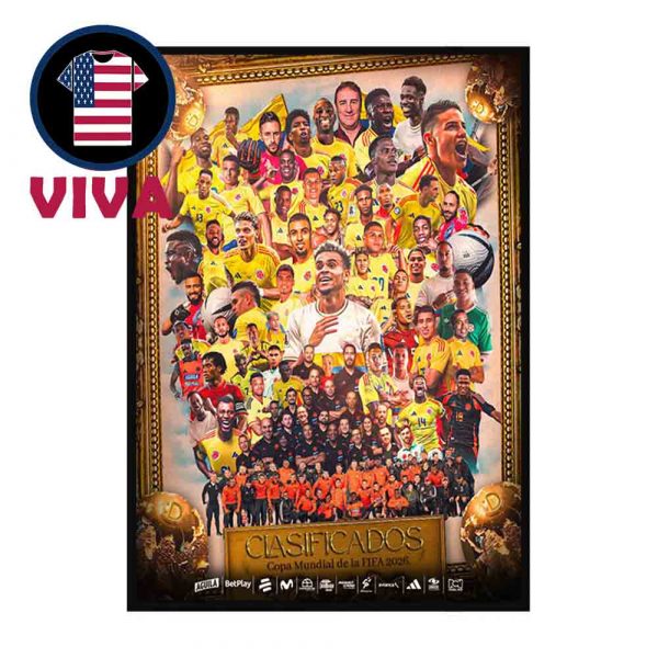 Seleccion Colombia Estamos Clasificados Copa Mundial De la Fifa 2026 Home Decor Poster Canvas