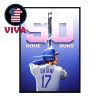 Shohei Ohtani 50 Home Runs 50 Strikeouts 2025 MLB New 50 50 Club Home Decor Poster Canvas