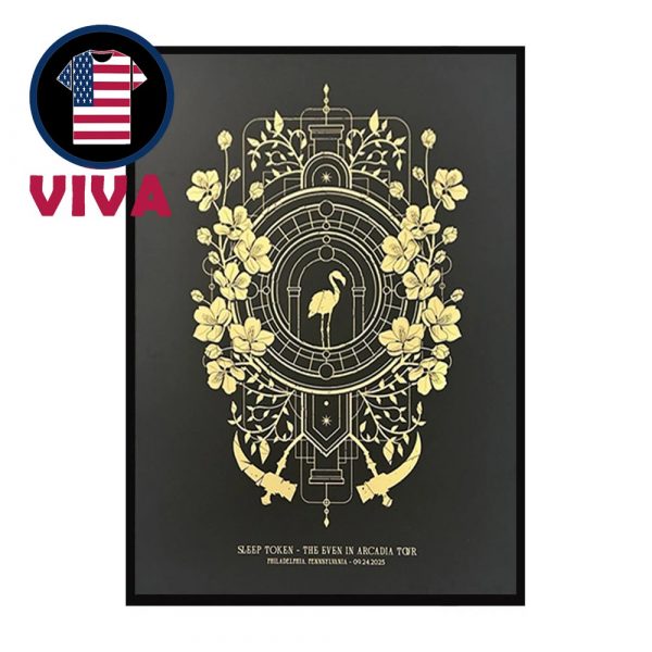 Sleep Token Philadelphia PA 2025 Xfinity Mobile Arena Even In Arcadia Concert Tour Home Decor Poster Canvas