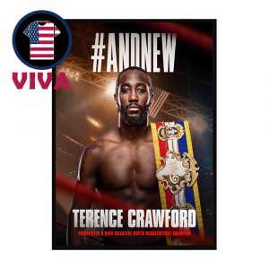 Terence Crawford 2025 Champions Winner Super Middleweight Legend Defeat Canelo Home Decor Poster Canvas