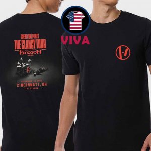 Twenty One Pilots September TQL Stadium 2025 Cincinnati OH Breach The Clancy Tour Two Sided T-Shirt