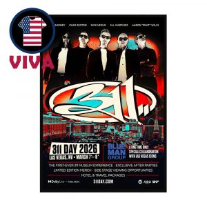 311 Band Day Las Vegas NV 2026 On March 7th 8th Home Decor Poster Canvas