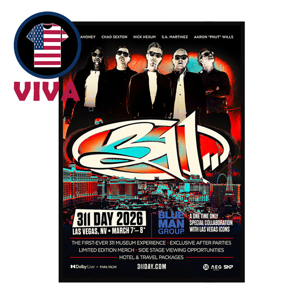 311 Band Day Las Vegas NV 2026 On March 7th 8th Home Decor Poster Canvas 311 Band Day Las Vegas NV 2026 On March 7th 8th Home Decor Poster Canvas