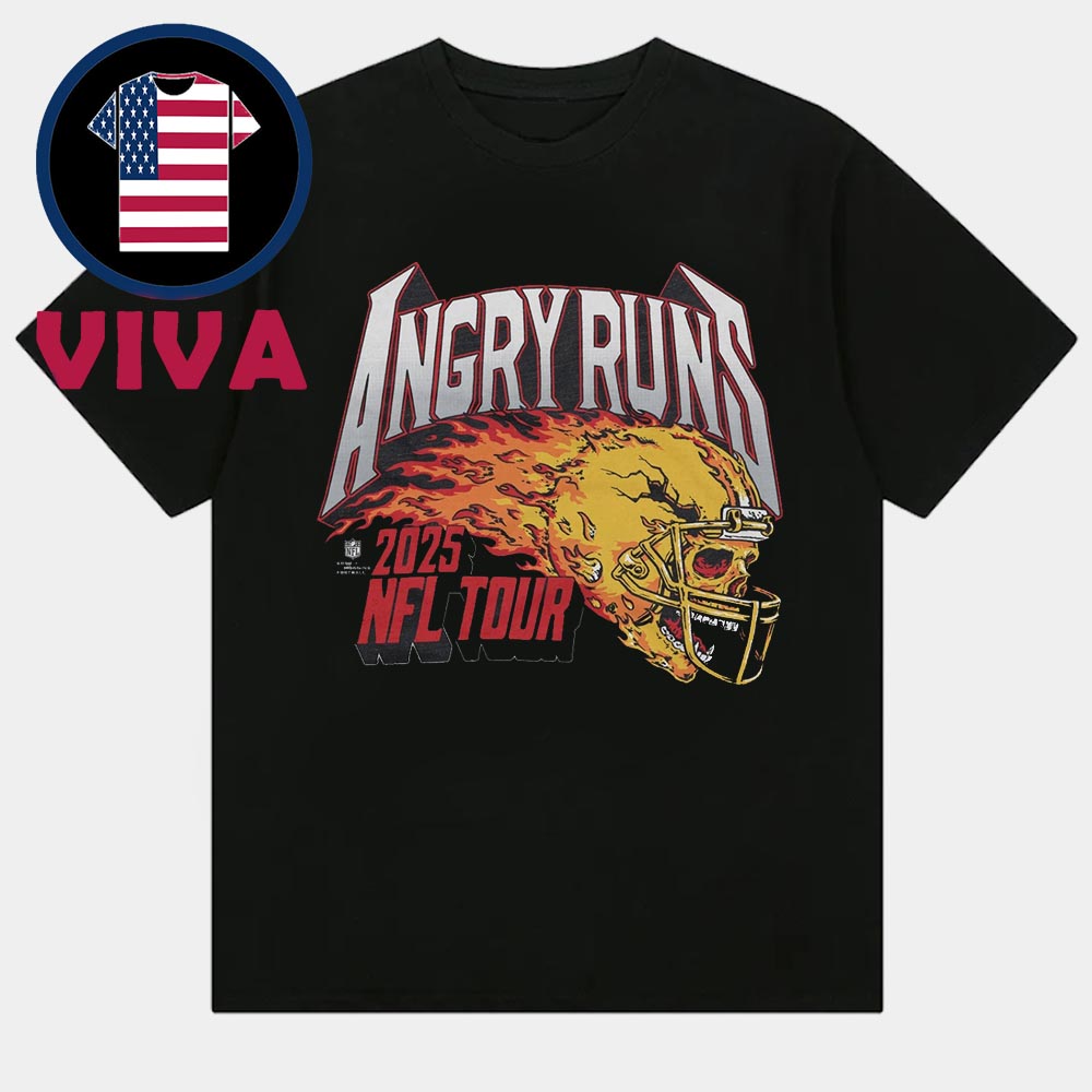 Angry Runs 2025 NFL Tour Dates Unisex T-Shirt Angry Runs 2025 NFL Tour Dates Unisex T-Shirt