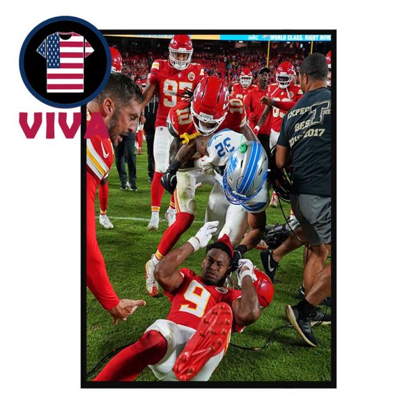 Brian Branch Punch JuJu Smith Schuster NFL 2025 Home Decor Poster Canvas