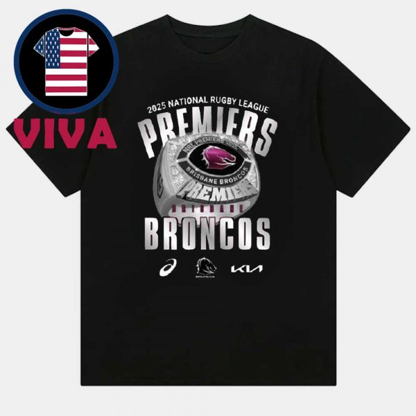Brisbane Broncos National Rugby League NRL Premiers Champions 2025 Ring Unisex T-Shirt