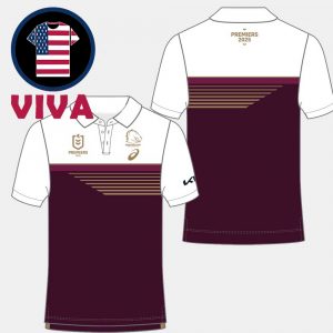Brisbane Broncos National Rugby League Premiers Champions 2025 Polo Shirt