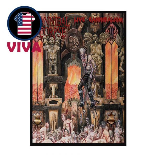 Cannibal Corpse Live Cannibalism 25th Anniversary Home Decor Poster Canvas