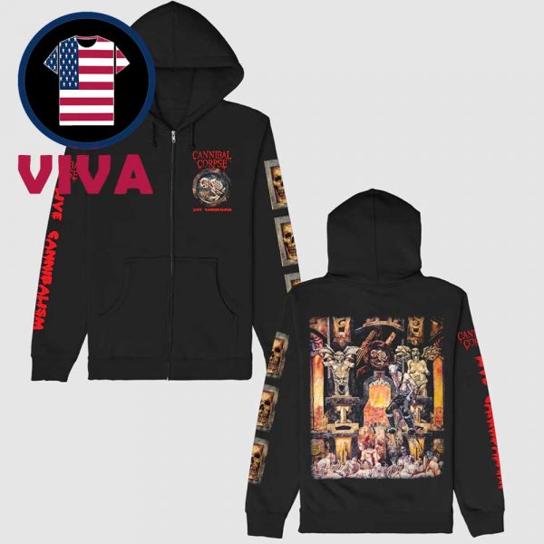 Cannibal Corpse Live Cannibalism Zip Up Hoodie