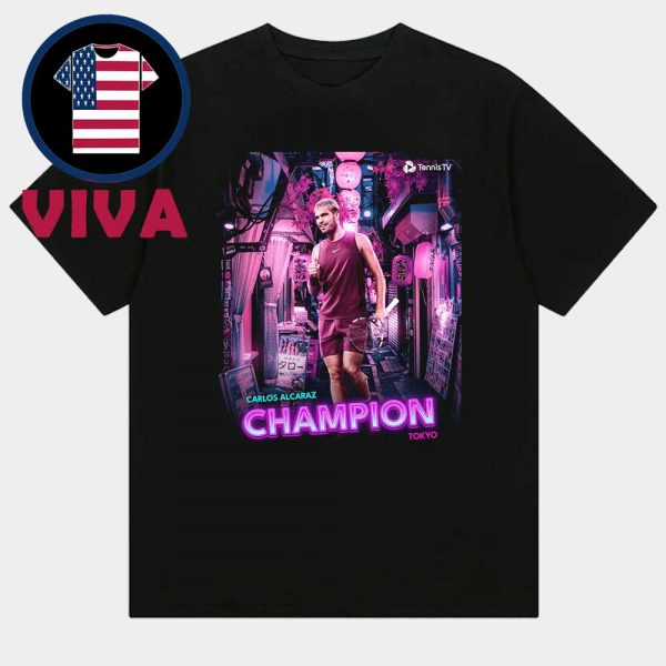 Carlos Alcaraz Tokyo Open Champions 2025 Unisex T-Shirt