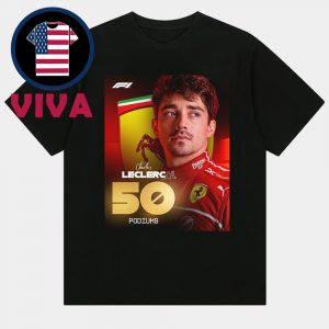 Charles Leclerc 50th Podium F1 2025 Unisex T-Shirt
