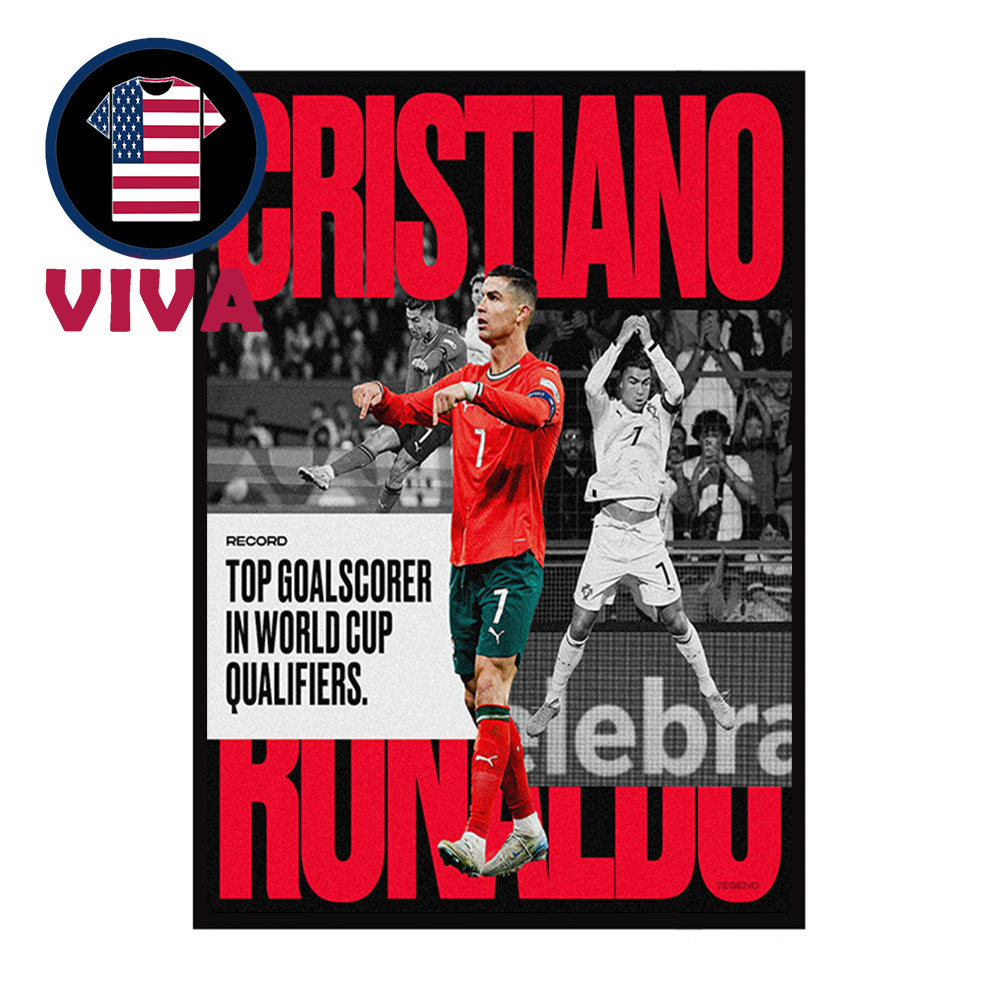 Cristiano Ronaldo Top Goal Scorer In World Cup Qualifiers 2025 Home Decor Poster Canvas Cristiano Ronaldo Top Goal Scorer In World Cup Qualifiers 2025 Home Decor Poster Canvas