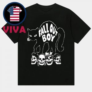 Fall Out Boy Halloween 2025 Drop Black Cat Unisex T-Shirt