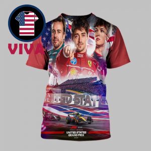 Formula 1 USGP United State Grand Prix 2025 All Over Print T-Shirt