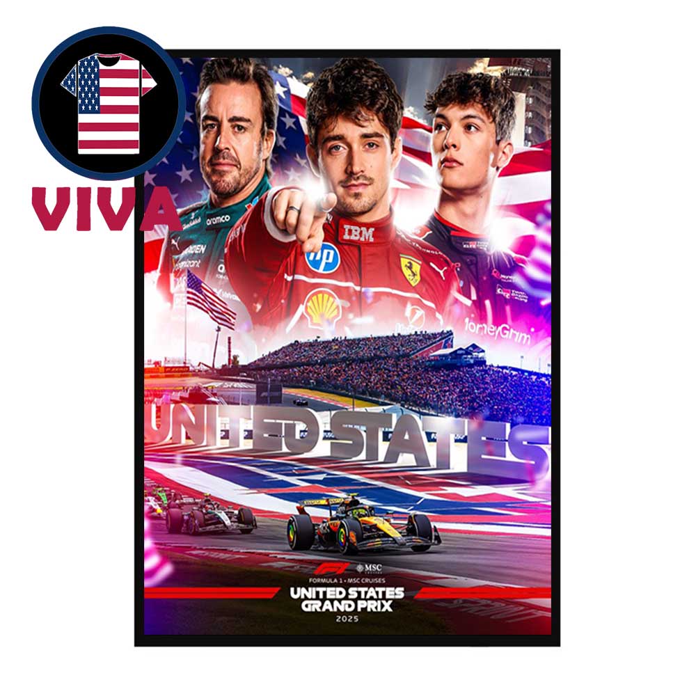 Formula 1 USGP United State Grand Prix 2025 Home Decor Poster Canvas Formula 1 USGP United State Grand Prix 2025 Home Decor Poster Canvas